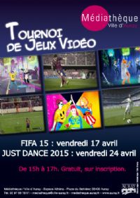 Tournoi de jeux vidéo : FIFA 15. Le vendredi 17 avril 2015 à Auray. Morbihan.  15H00